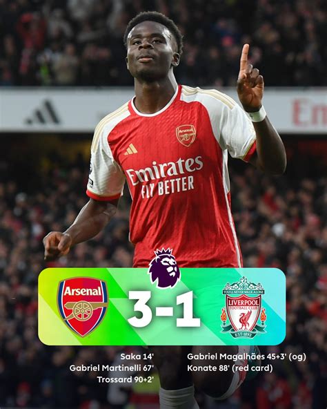 Arsenal Upset Liverpool Closing Gap At The Top Empire
