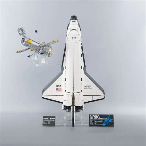 Vertical Acrylic Stand For Lego Space Shuttle Discovery Idisplayit