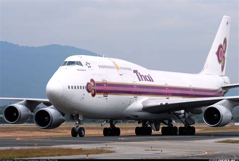 Boeing 747 4d7 Thai Airways International Aviation Photo 1766122