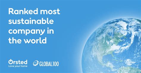 Indeks Global 100: Ørsted najbardziej zrównoważoną firmą na świecie