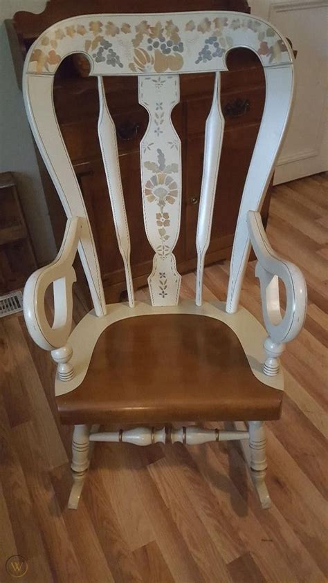 Ethan Allen Homestead Hand Decorated Rocker Rocking Chair 1858517985