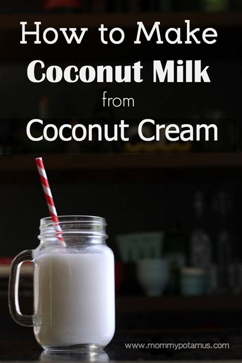 How To Make Coconut Milk From Coconut Cream Concentrate Recipe Make