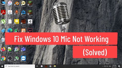 Solución Arreglar micrófono no funciona en Windows 10 Resuelto