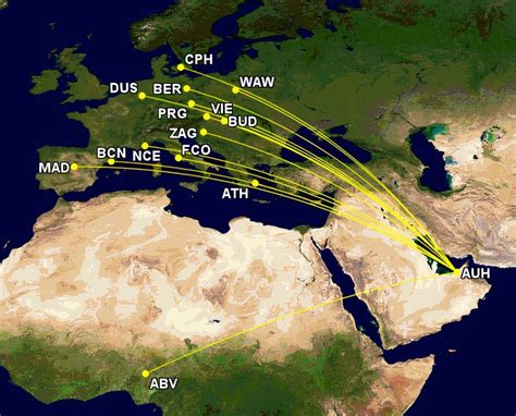 14 Destinations Where Etihad Airways Could Fly Its New Airbus A321LRs
