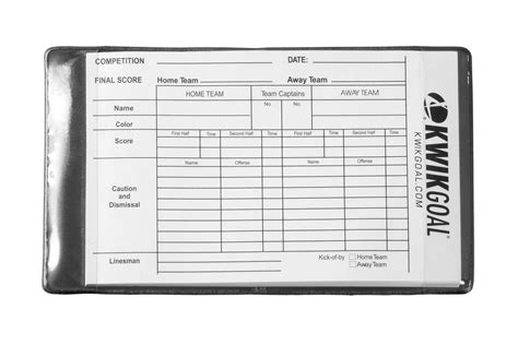 Amazon Kwik Goal Referee Wallet Coach And Referee Scorebooks