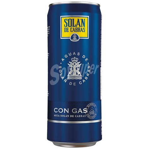 Solán de Cabras Agua mineral natural con gas Lata 33 cl