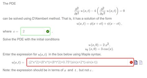 Solved The PDE T22u X T 4 X22u X T 0 Can Be Solved Chegg