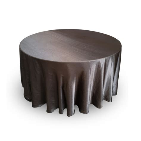 Nappe Ronde Satin Charcoal Le Vaisselier Tout Pour Une