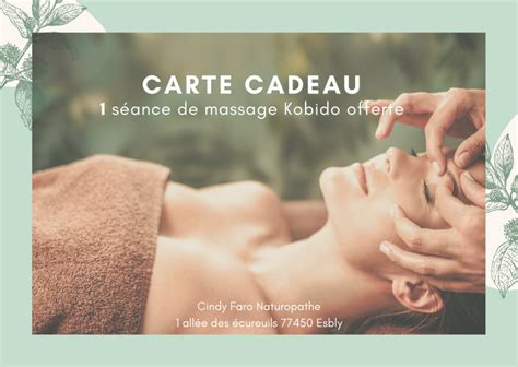 Carte Cadeau Massage Kobido Cindy Faro Naturopathe