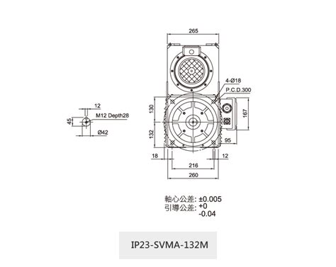 SVMA Servo Motor IP23 SVMA 132 Series Solpower