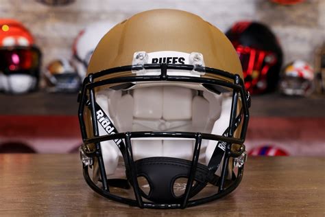 Colorado Buffaloes Riddell Speed Authentic Helmet Satin Gold Green