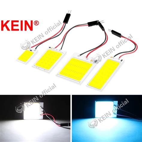 KEIN 1PCS W5W T10 COB รถ Led แผงโคมไฟ C3W C5W C10W BA9S Festoon ภายใน