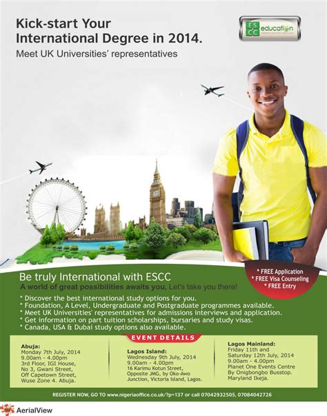 Kickstart Your International Degree at ESCC Education Fairs this July