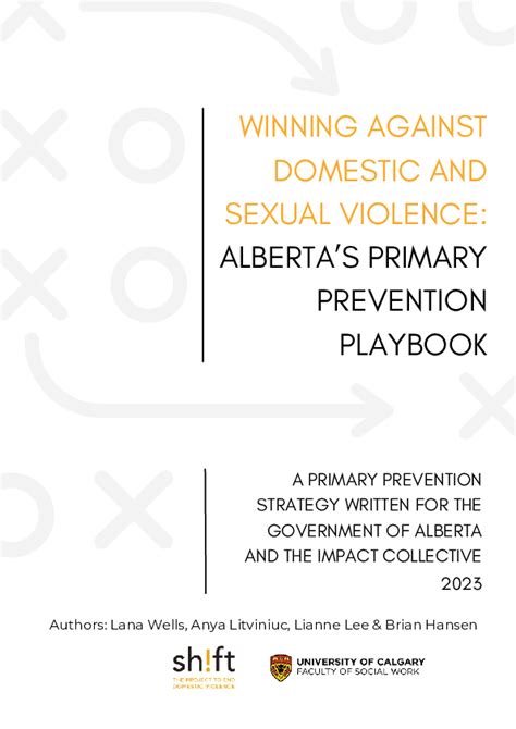 Pdf Winning Against Domestic And Sexual Violence Albertas Primary