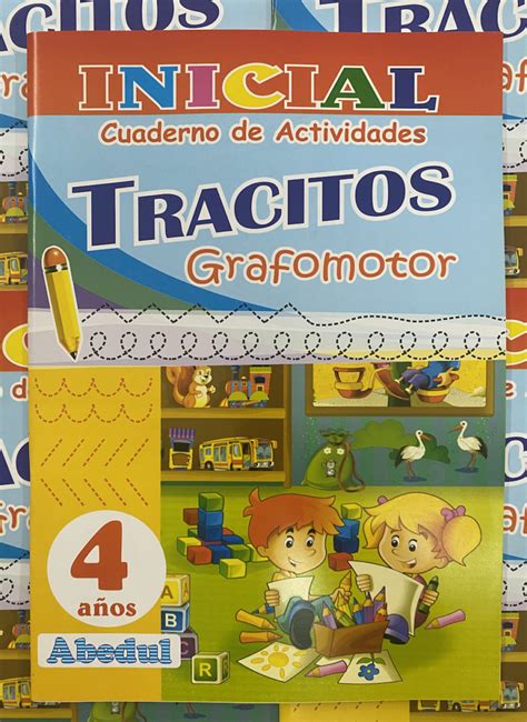 Libro Tracitos 4 Años Grafomotor Inicial Ediciones Abebul