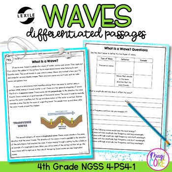 Waves Ngss Ps Science Differentiated Passages By Magicore