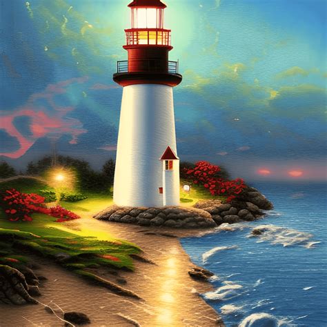 Thomas Kinkade Paintings Lighthouse