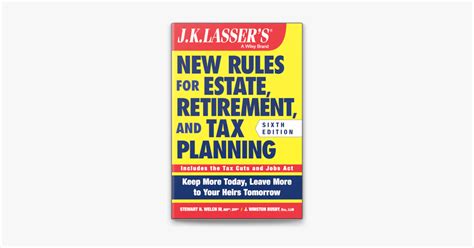 ‎jk Lassers New Rules For Estate Retirement And Tax Planning På