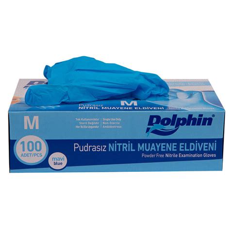 Dolphin Nitril Eldiven Mavi L Paket Fiyat Avansas