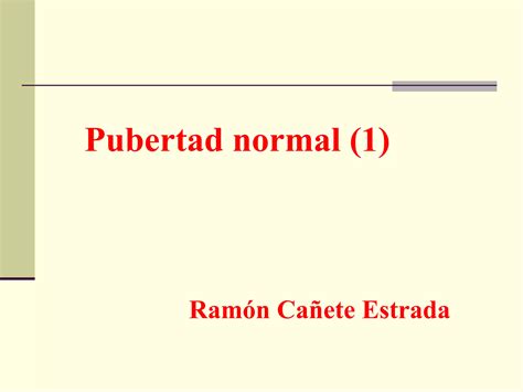 Pubertad Normal Y Patologica Ppt