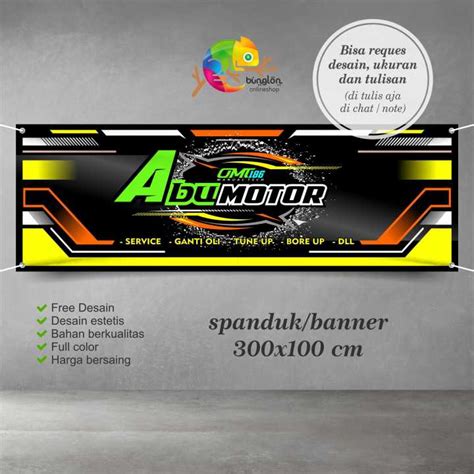 Spanduk Banner Bengkel Racing Keren Murah | Lazada Indonesia