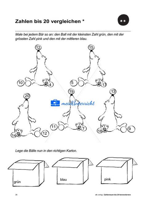 Mengen Und Zahlen Vergleichen Und Ordnen MeinUnterricht