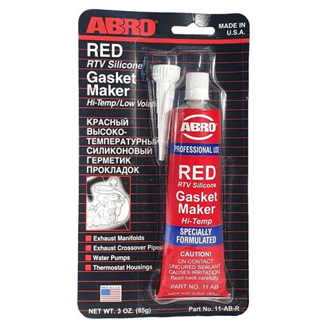 Abro Герметик прокладок силиконовый, красный, 11-AB Red – купить Abro ...
