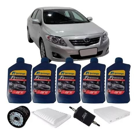 Kit Troca Leo Ipiranga 10w30 Para Corolla 1 8 Flex 2008 09 Frete grátis