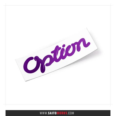 Option Magazine Japan Sticker Saitoworks