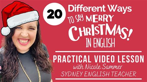 Different Ways To Say Merry Christmas In English Youtube