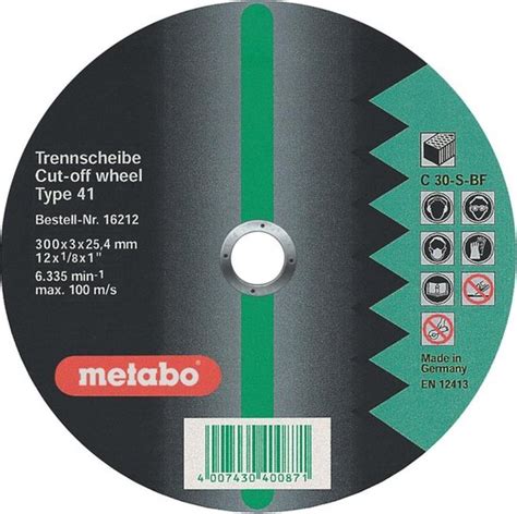 Metabo 616213000 Flexiamant Super Doorslijpschijf 350 X 3 5 X 25 4mm