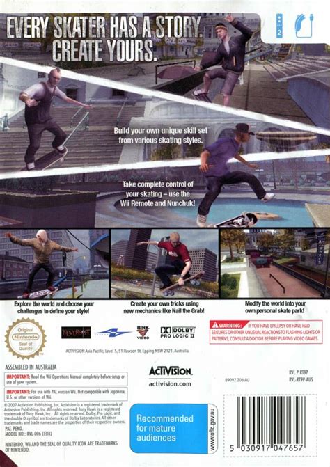 Tony Hawk S Proving Ground Cover Or Packaging Material MobyGames