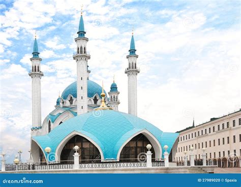 Kul Sharif Moschee In Kasan Der Kreml Stockfoto Bild Von Erbe