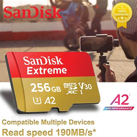 SanDisk Cart O De Mem Ria Micro SD Extreme Para C Mera Insta360 GoPro