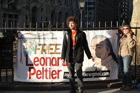 New York City Students And Supporters Protest To Free Leonard Peltier