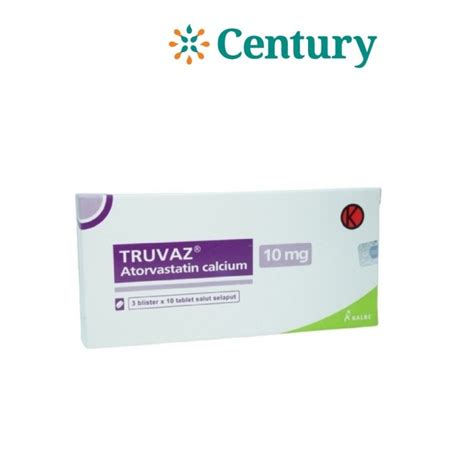 Jual TRUVAZ 10 MG 1 STRIP ISI 10 TAB/ATORVASTATIN/OBAT KOLESTEROL ...