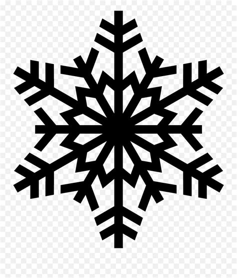 Black Transparent Background Snowflakes Clipart Snowflake Clipart