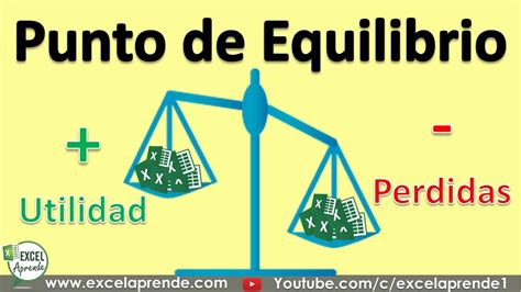 Punto Equilibrio En Excel Excel Aprende Youtube