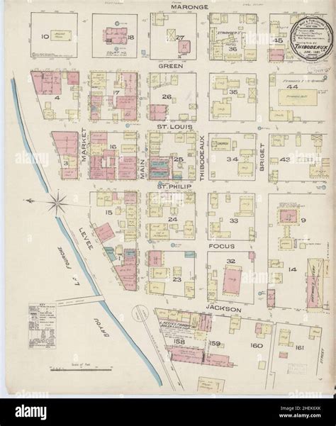 Sanborn Fire Insurance Map From Thibodaux Lafourche Parish Louisiana