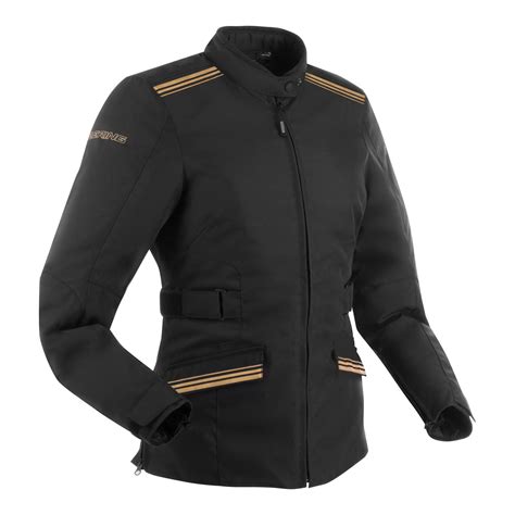 Veste textile femme Bering Lady Shine noir or Équipement route sur La