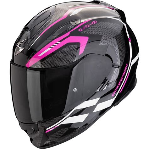 Casque Exo Kripta Scorpion Noir Blanc Rose Maxxess Fr Casque