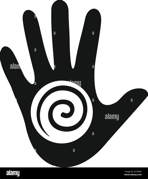 Hand Spiral Hypnosis Icon Simple Illustration Of Hand Spiral Hypnosis Vector Icon For Web