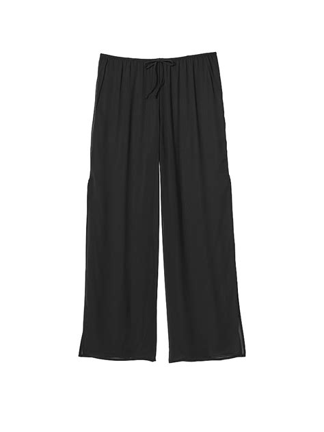 Buy Sheer Crinkle Wide Leg Pants Order Bottoms Online 1124477500 Victorias Secret Us