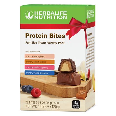 Independent Herbalife Distributor Protein Bites Variety Pack 28 Individually Wrapped Bites