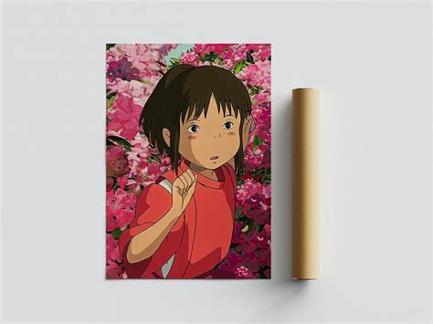 Spirited Away Flowers Vintage Poster Anime Poster Studio - Etsy