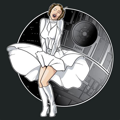 Princess Leia Death Star Marilyn Monroe Dark Side Itch - Etsy