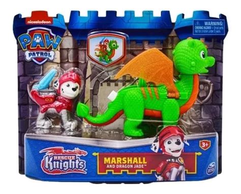 Paw Patrol Rescue Knights Marshall Y Dragon Jade Spin Master Envío gratis