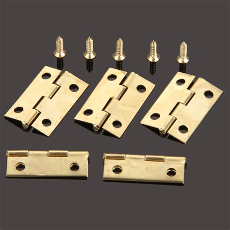 50Pcs 24 16mm Furniture Hinge Cabinet Drawer Door Butt Hinge Antique