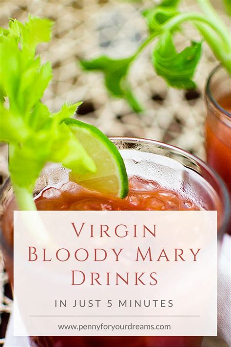 Virgin Bloody Mary Drinks Healthy And Easy 5 Minute Recipe