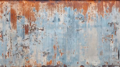 Rustic Charm Weathered Galvanized Sheet With Rust Texture Background